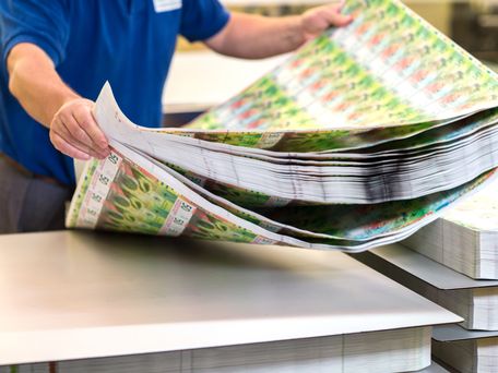 Druck und Produktion von Banknoten